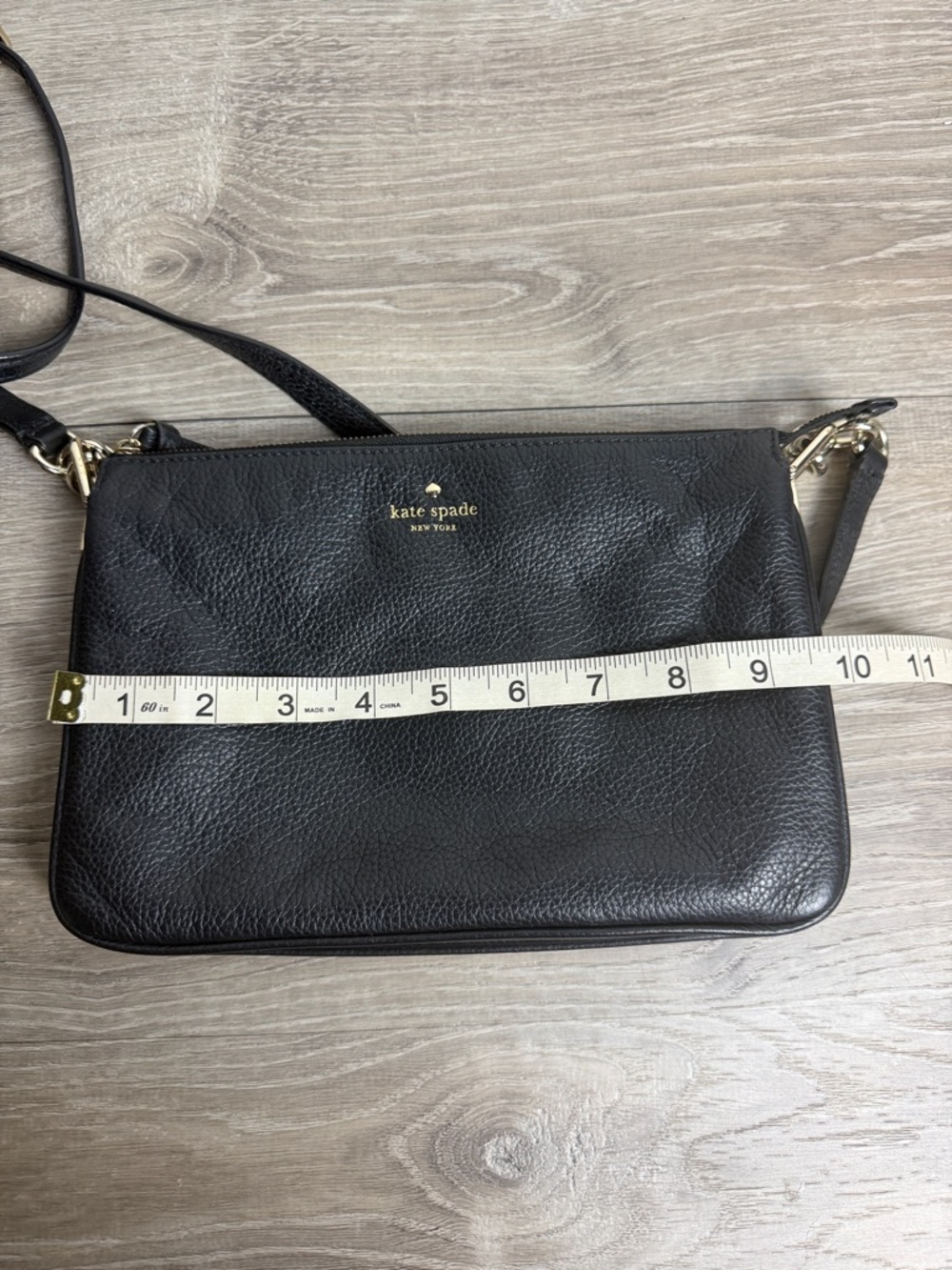 Kate Spade Black Pebbled Leather Crossbody Bag - Picture 7 of 10
